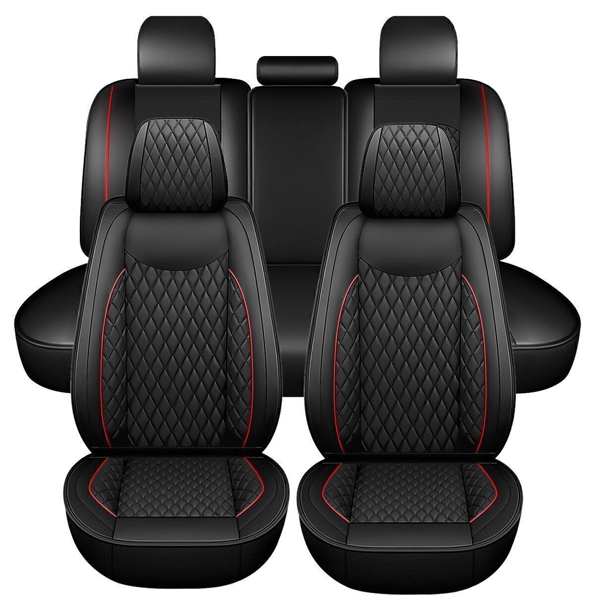 For Dodge Ram 1500 2009-2023 2500 3500 Pickup PU Car Seat Cover Full Set Cushion